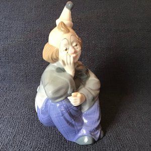 Clown Porcelain Figurine, Porcelana De Cuernavaca